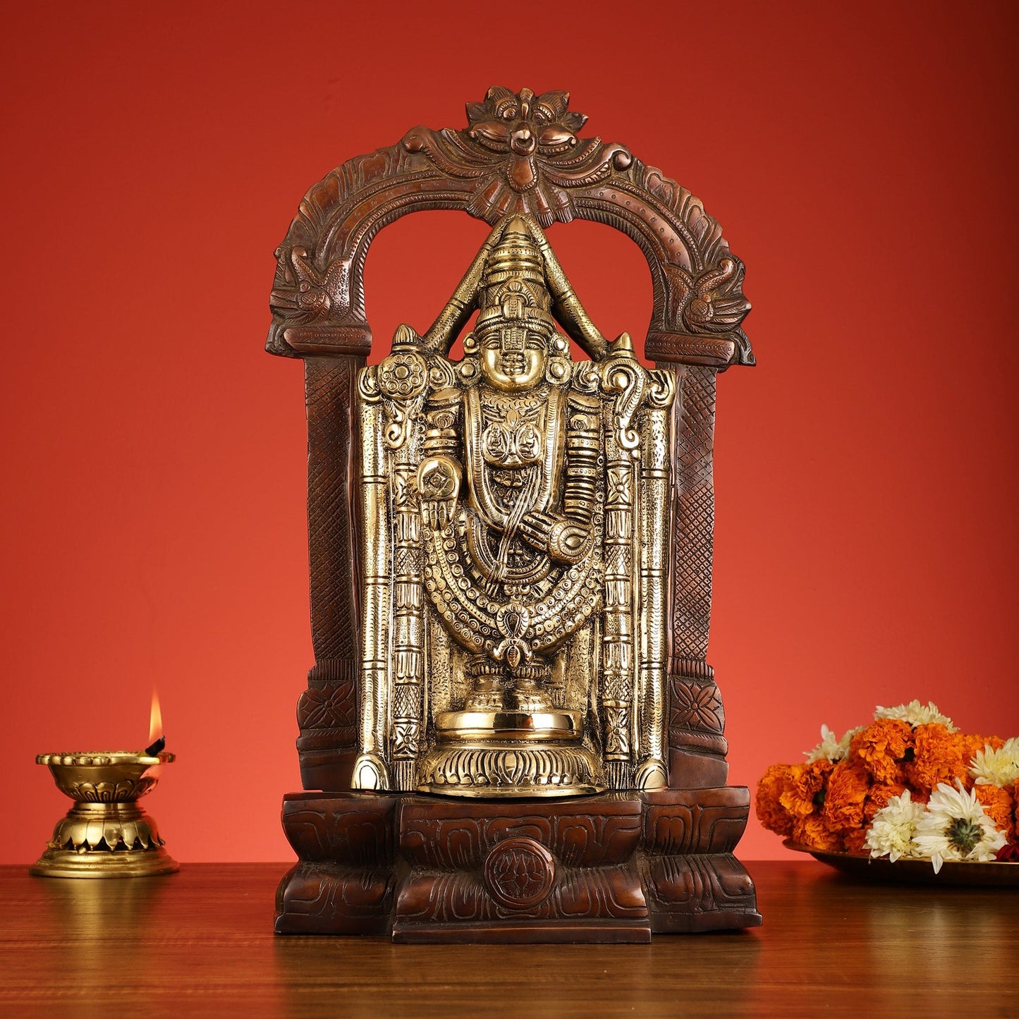 Brass Tirupati Balaji Lord Venkateshwara Swamy idol 20 inch