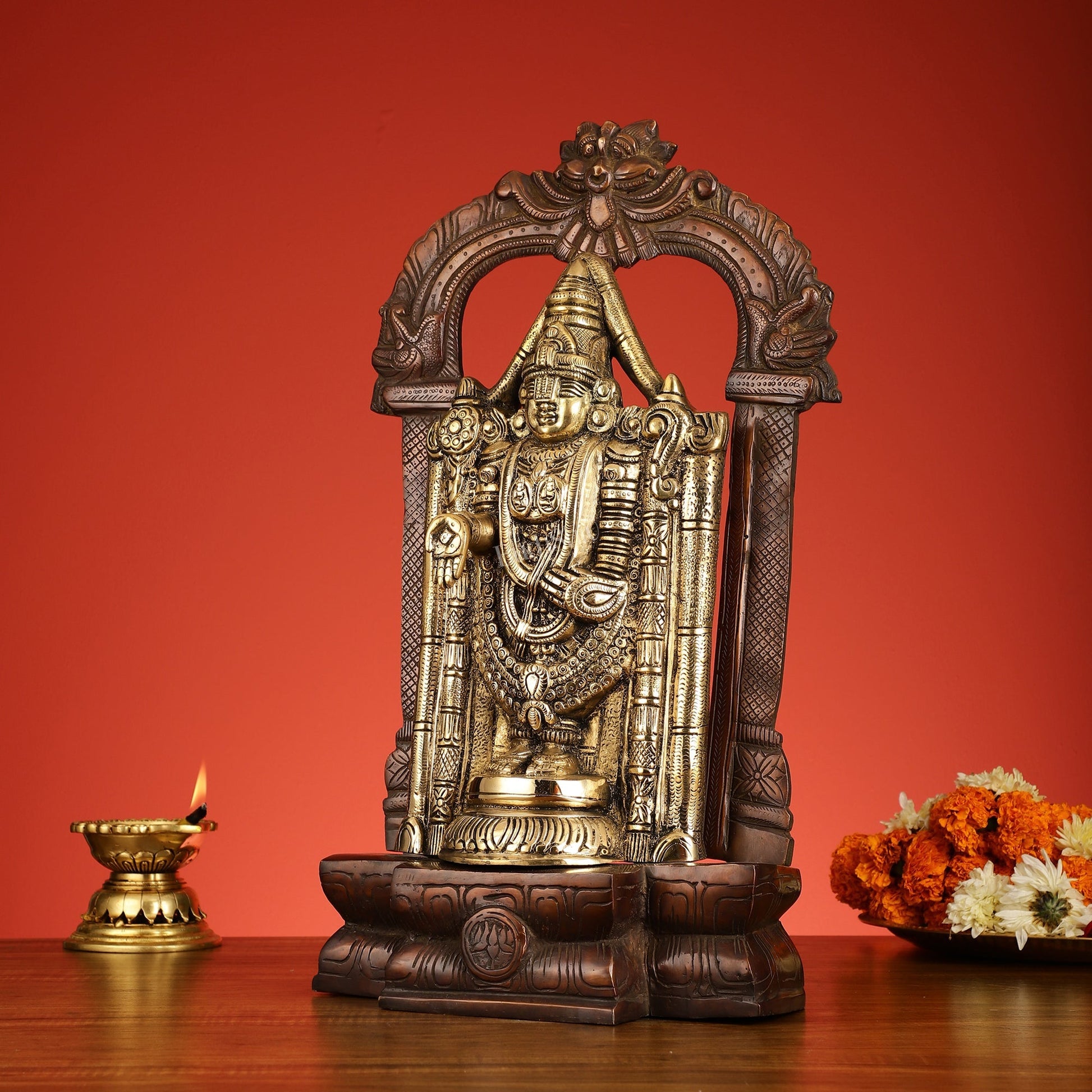 Brass Tirupati Balaji Lord Venkateshwara Swamy idol 20 inch