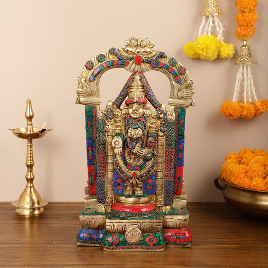 Brass Tirupati Balaji Lord Venkateshwara Swamy idol 20 inch