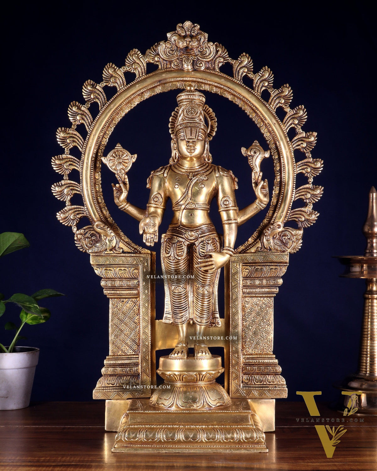 Brass Tirupati Balaji Lord Venkateshwara Swamy idol 23 inch
