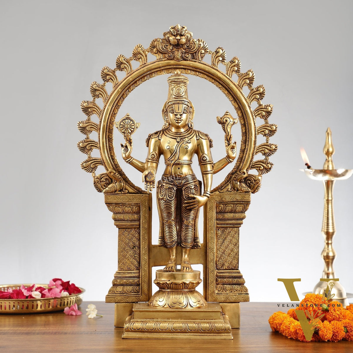 Brass Tirupati Balaji Lord Venkateshwara Swamy idol