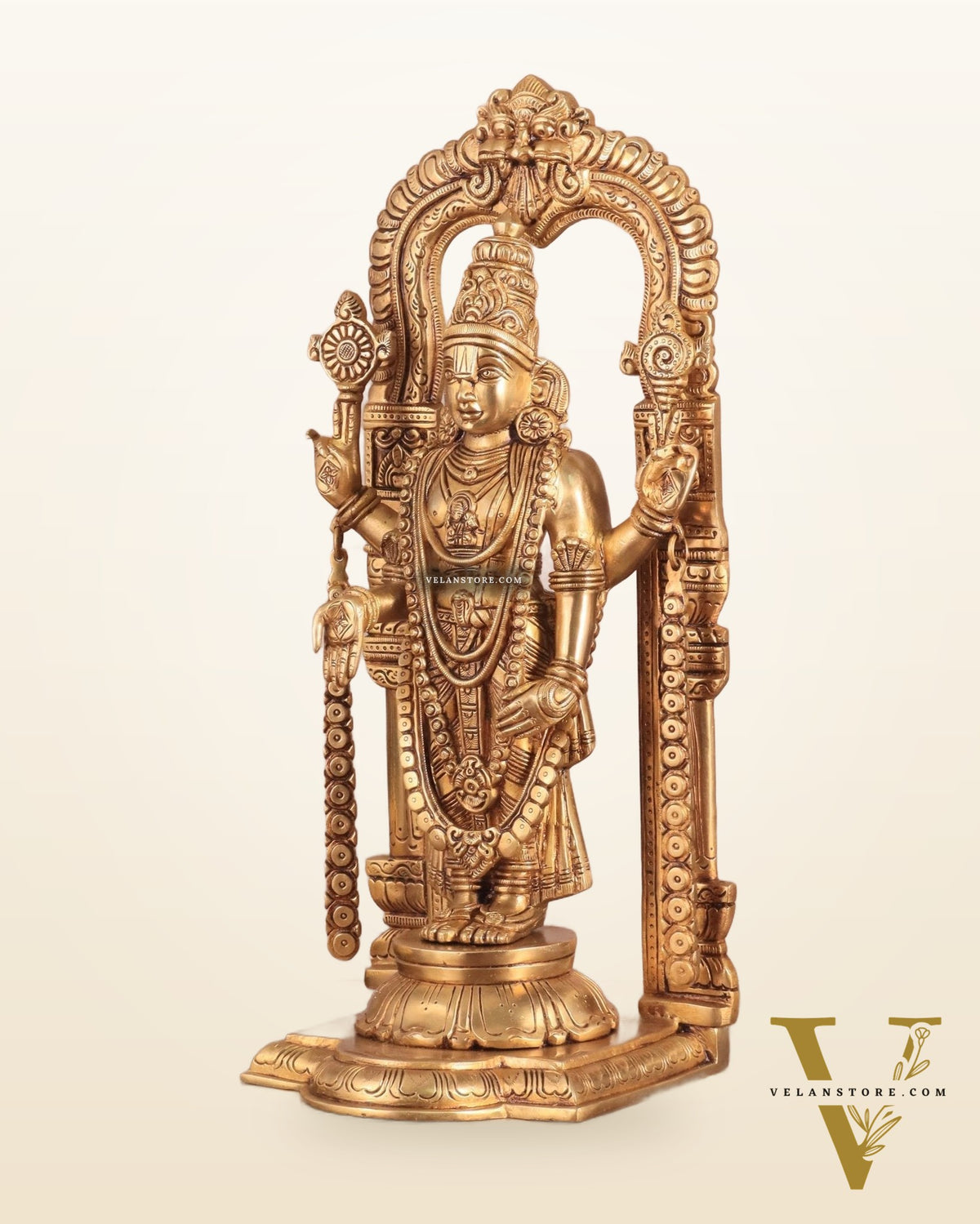 Brass Tirupati Balaji Lord Venkateshwara Swamy statue 16 inch