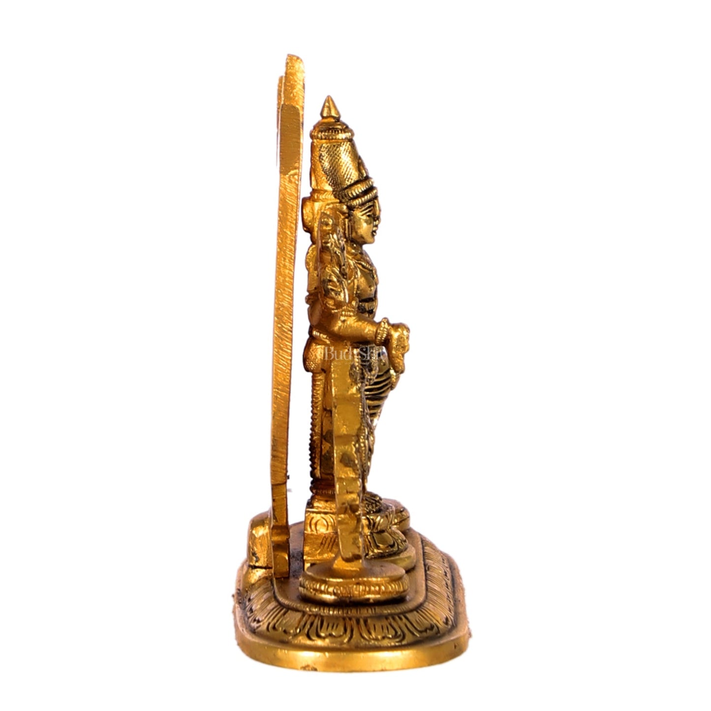 Brass Tirupati balaji Shankh Chakra Namah Accent 5 inch