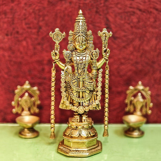 Brass Tirupati Balaji Statue 11 "