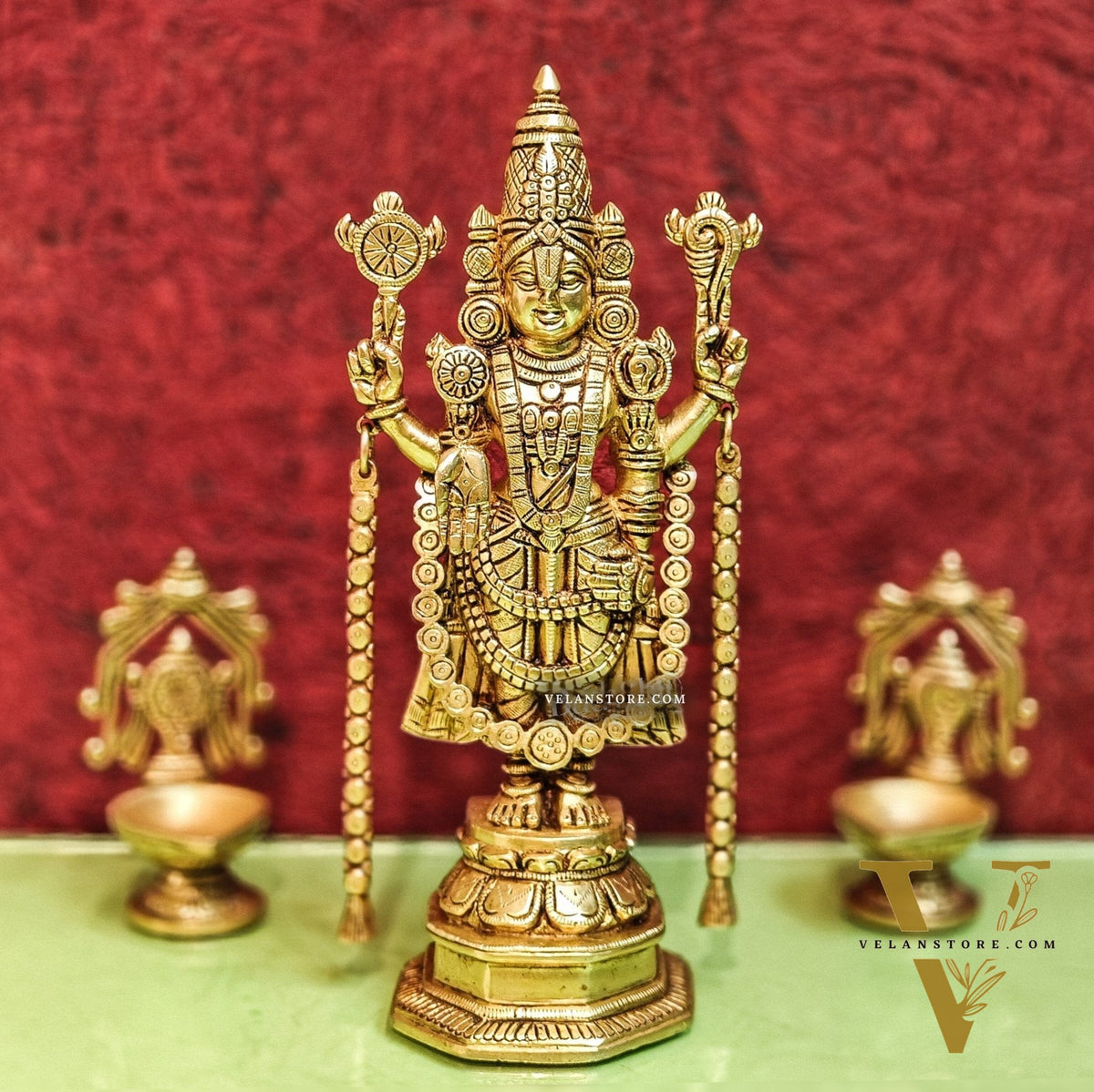 Brass Tirupati Balaji Statue 11 "