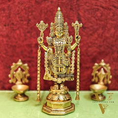 Brass Tirupati Balaji Statue 11 "