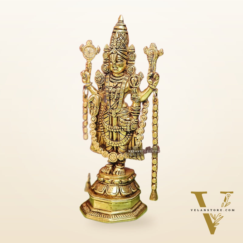 Brass Tirupati Balaji Statue 11 "