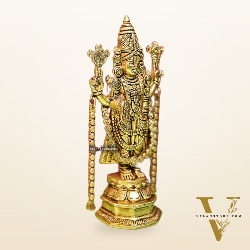 Brass Tirupati Balaji Statue 11 "