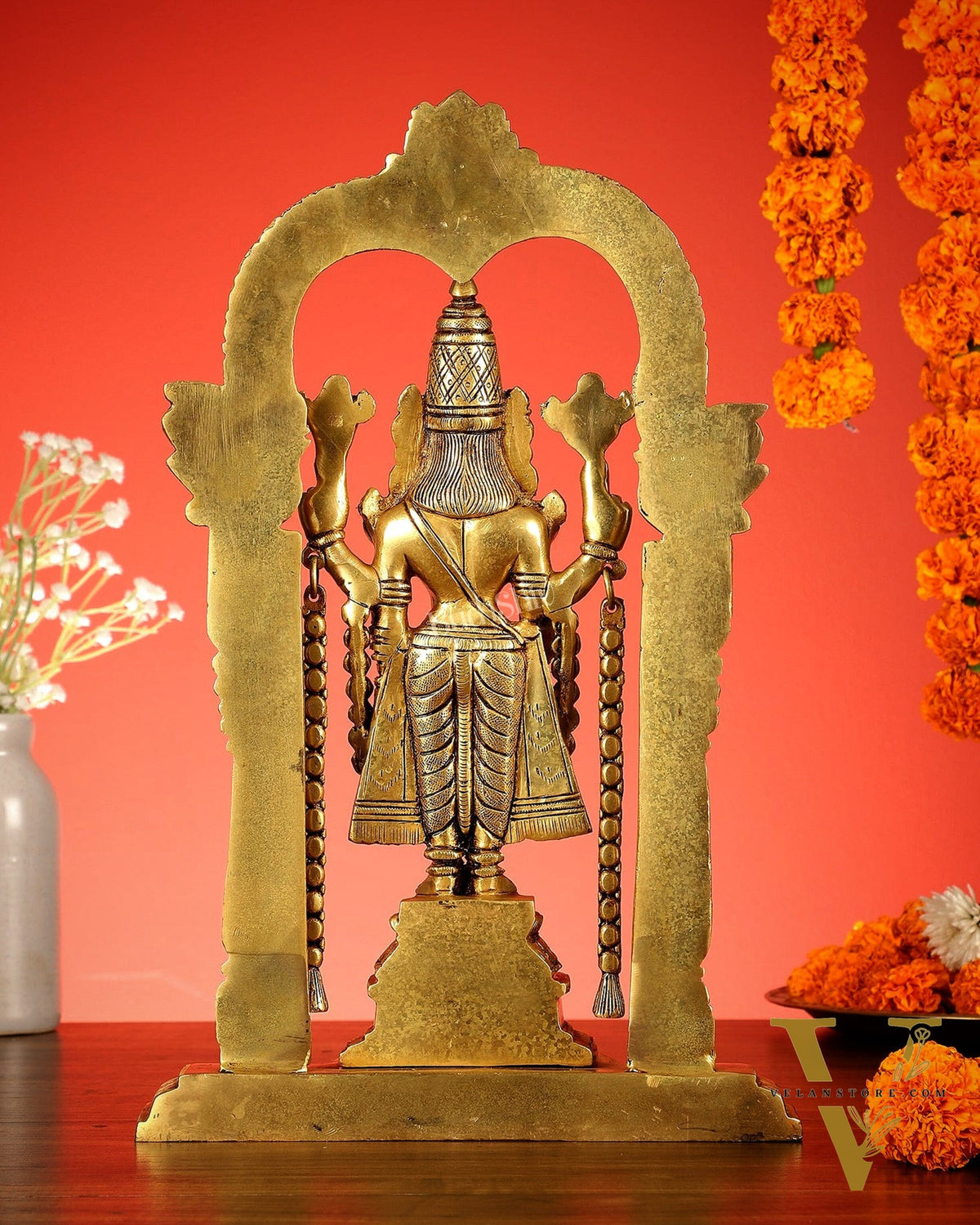 Brass Tirupati Balaji Statue 14"