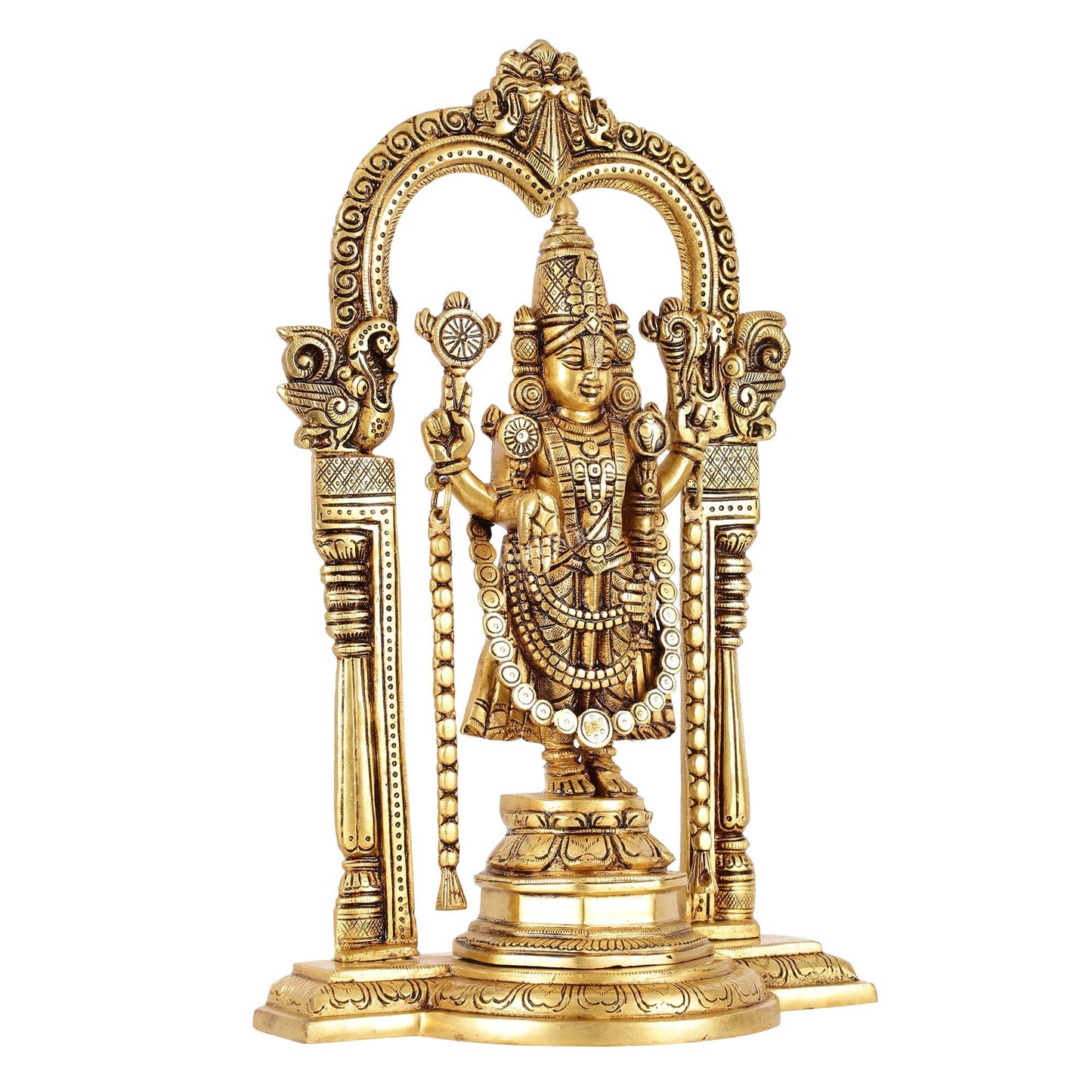 Brass Tirupati Balaji Statue 14"