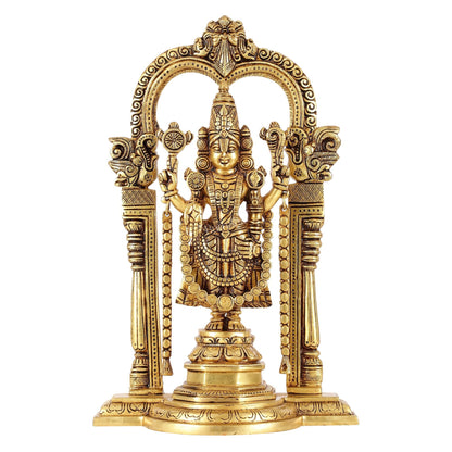 Brass Tirupati Balaji Statue 14"
