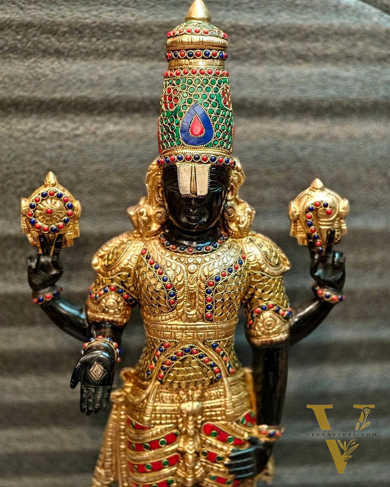 Brass Tirupati Balaji Statue 33 inch