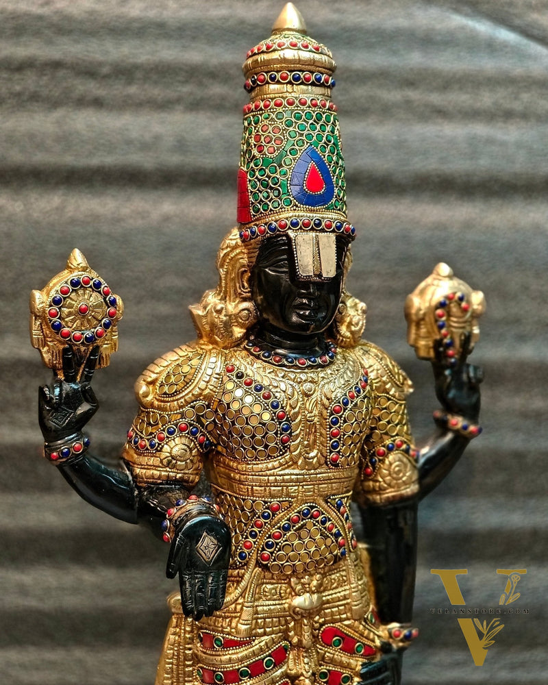 Brass Tirupati Balaji Statue 33 inch