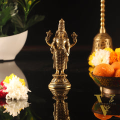 Brass Tirupati Balaji Statue 6"