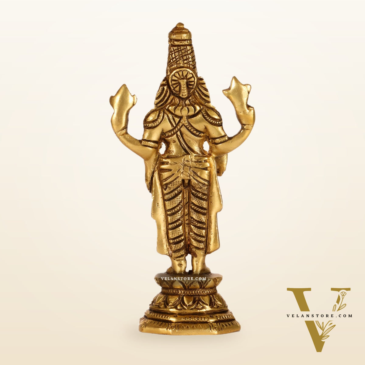Brass Tirupati Balaji Statue 6"
