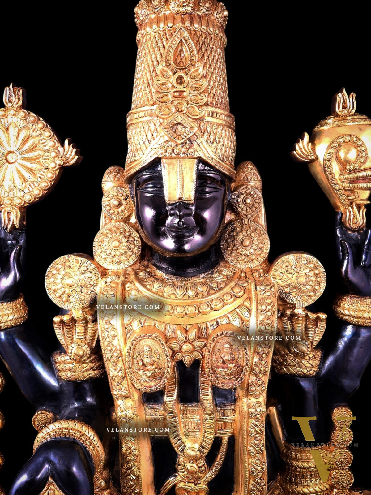 Brass Tirupati Balaji Statue 69 inch