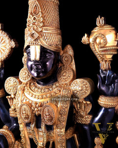 Brass Tirupati Balaji Statue 69 inch