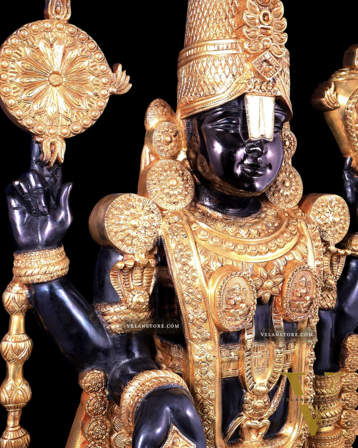 Brass Tirupati Balaji Statue 69 inch