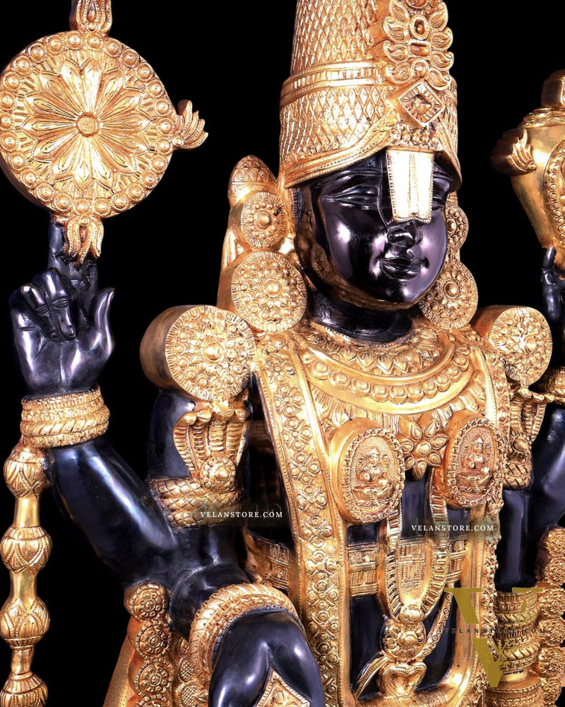 Brass Tirupati Balaji Statue 69 inch