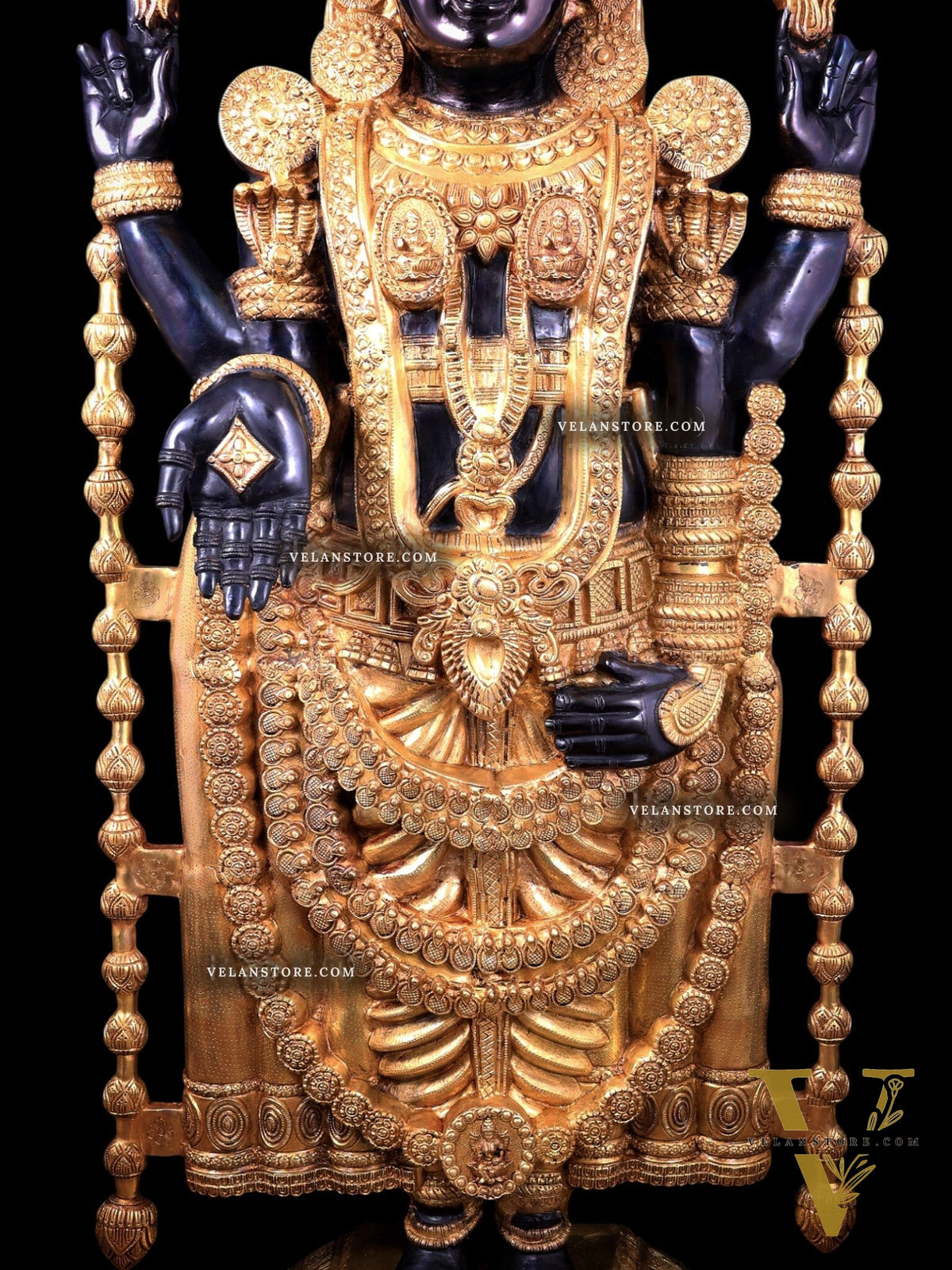 Brass Tirupati Balaji Statue 69 inch