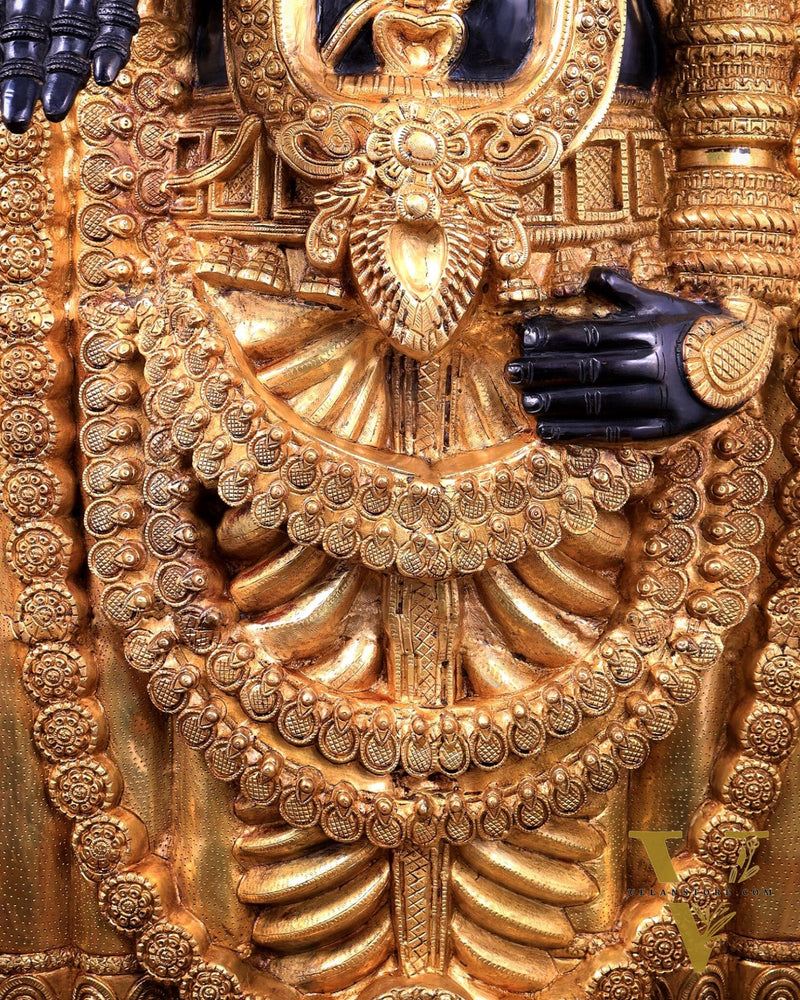 Brass Tirupati Balaji Statue 69 inch