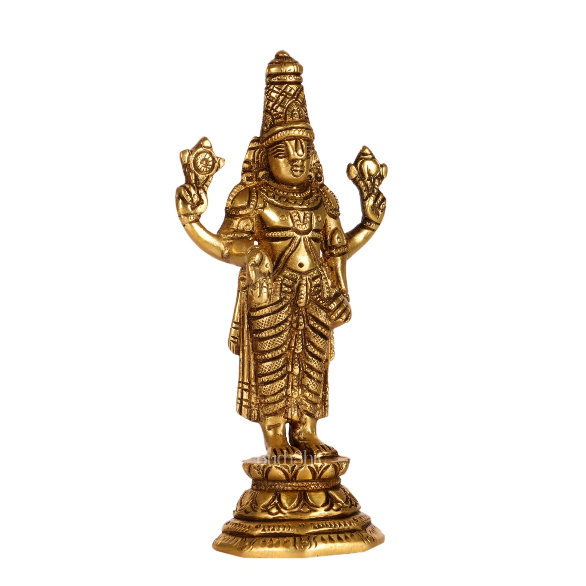 Brass Tirupati Balaji Statue 6"