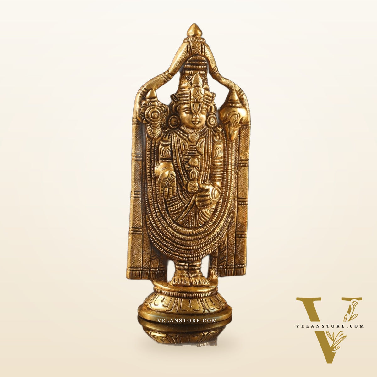 Brass tirupati Balaji statue 8"