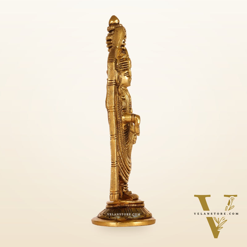 Brass tirupati Balaji statue 8"