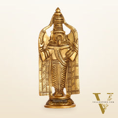 Brass tirupati Balaji statue 8"