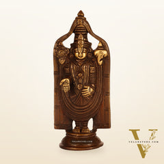 Brass tirupati Balaji statue 8"