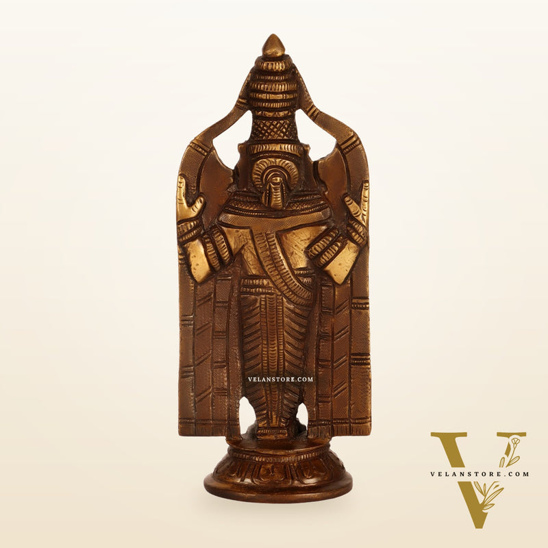 Brass tirupati Balaji statue 8"