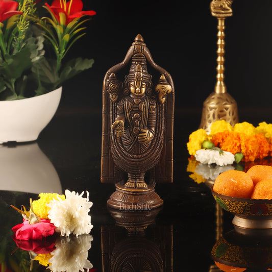 Brass tirupati Balaji statue 8"