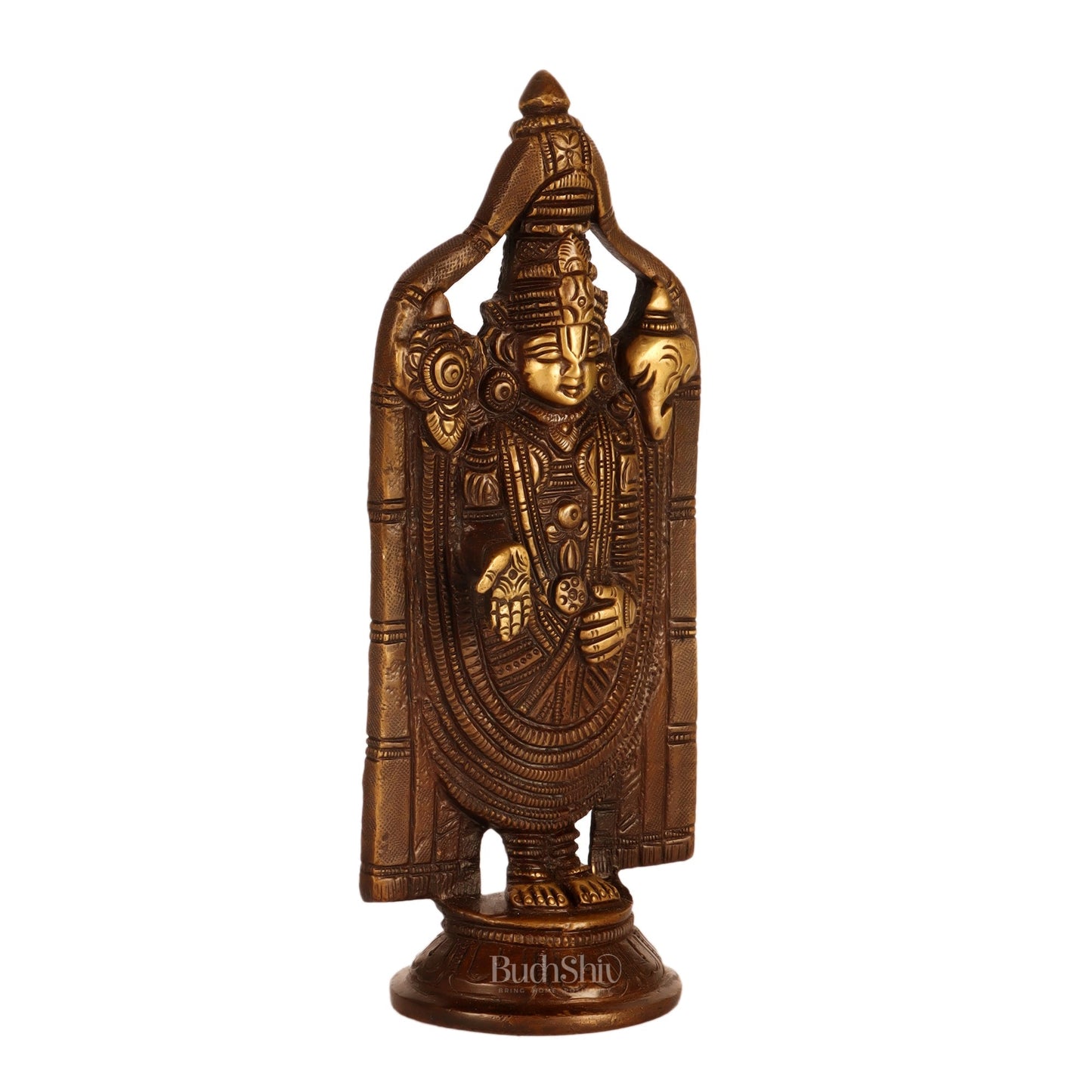 Brass tirupati Balaji statue 8"