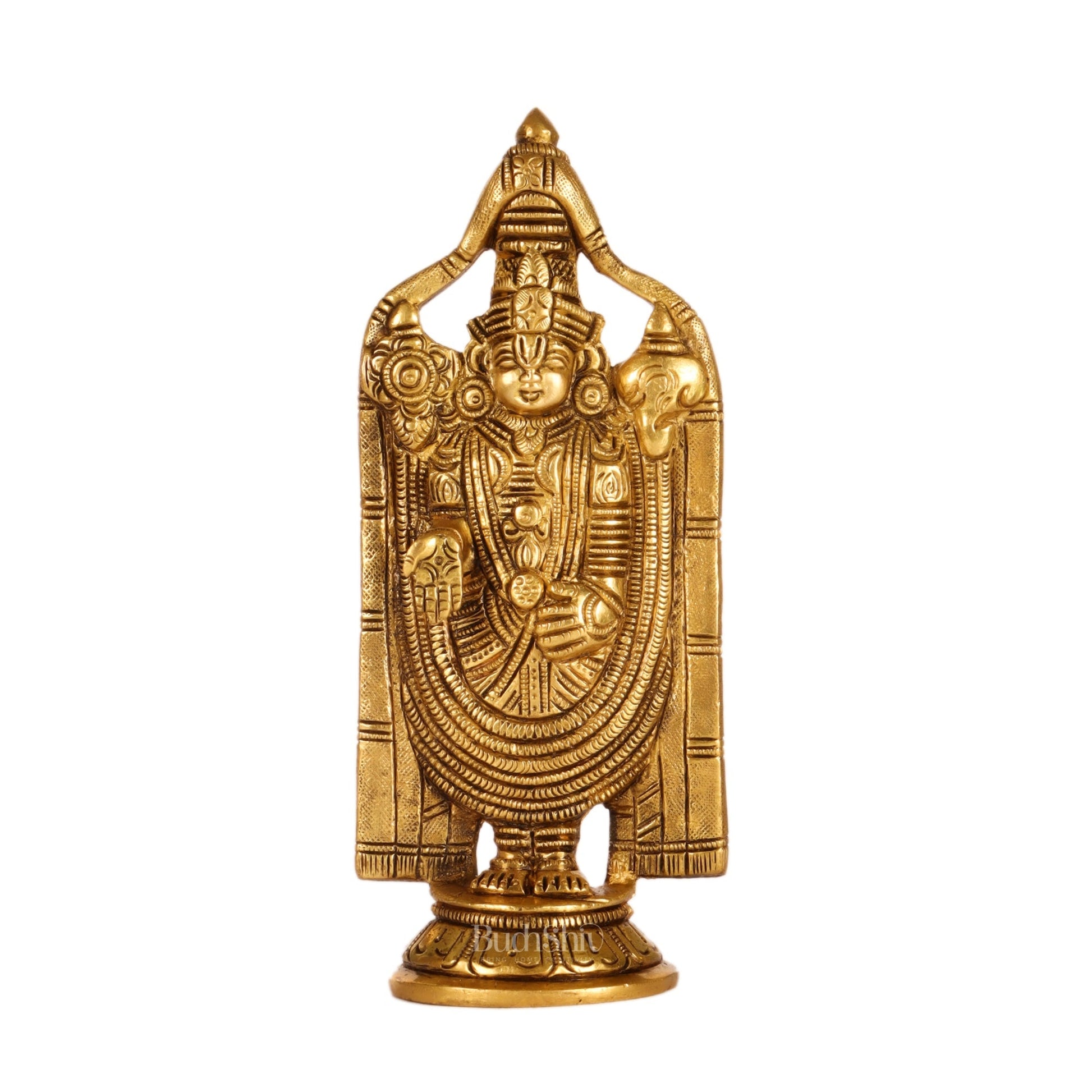Brass tirupati Balaji statue 8"
