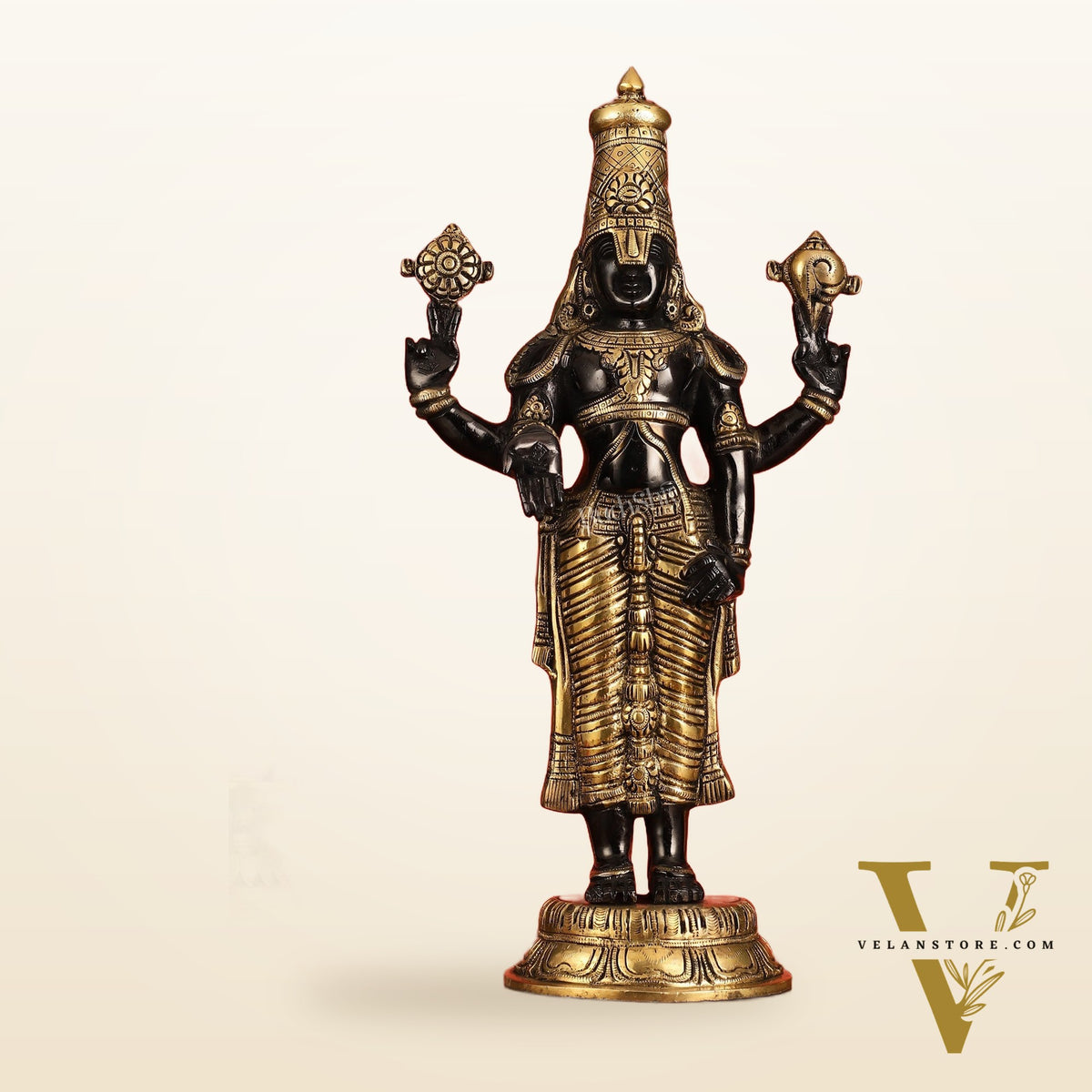 Brass Tirupati Balaji Statue | Lord Venkateshwara Swamy | 18 inch