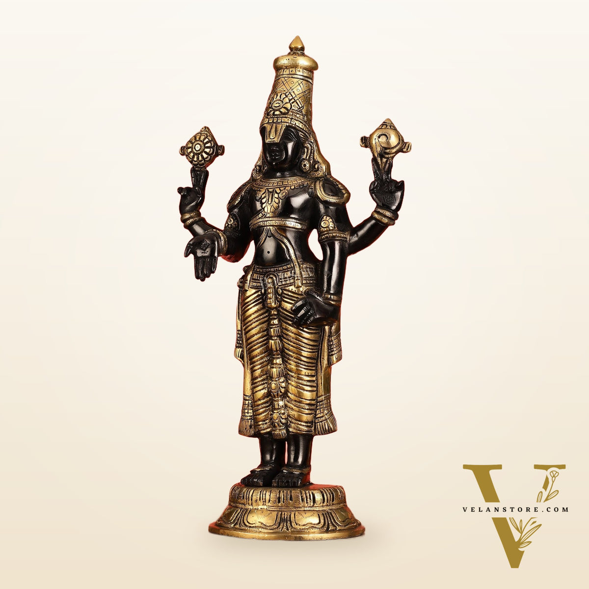 Brass Tirupati Balaji Statue | Lord Venkateshwara Swamy | 18 inch