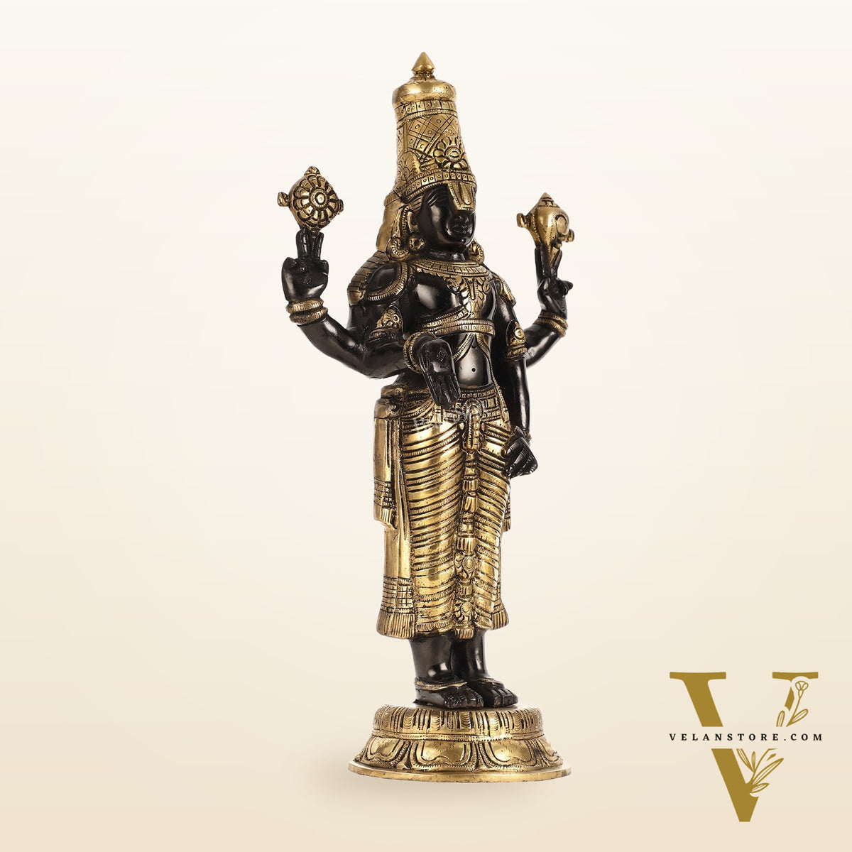 Brass Tirupati Balaji Statue | Lord Venkateshwara Swamy | 18 inch