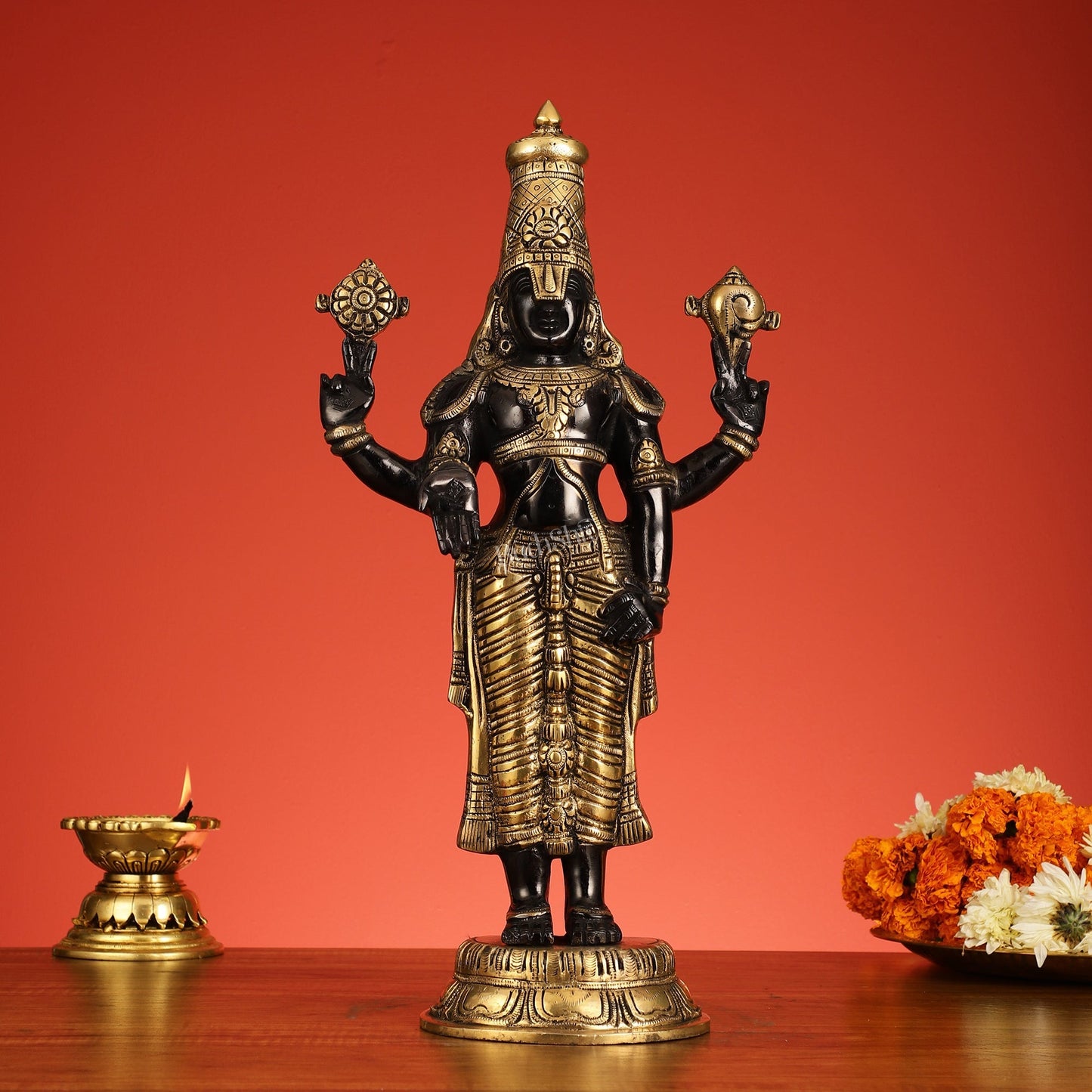 Brass Tirupati Balaji Statue | Lord Venkateshwara Swamy | 18 inch