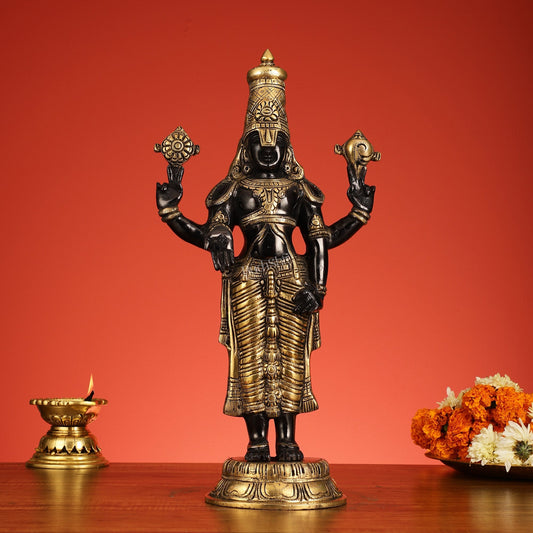 Brass Tirupati Balaji Statue | Lord Venkateshwara Swamy | 18 inch