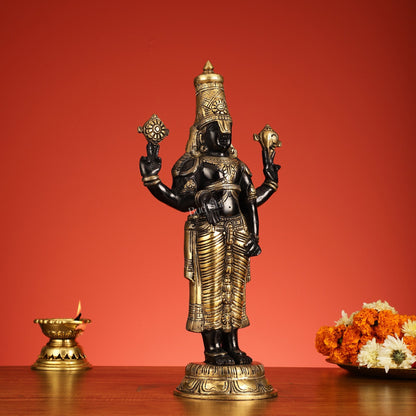 Brass Tirupati Balaji Statue | Lord Venkateshwara Swamy | 18 inch