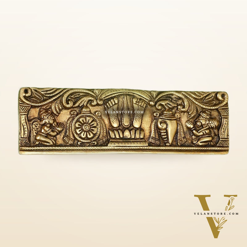 Brass Tirupati Balaji Wall Hanging with Hanuman and Garuda - 9.5 inch