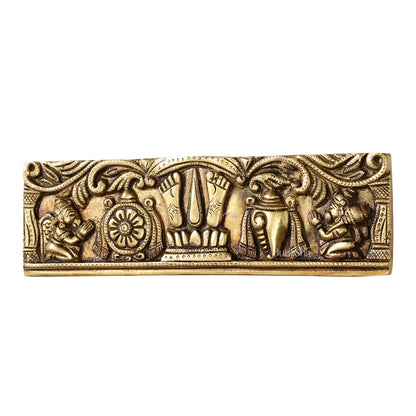 Brass Tirupati Balaji Wall Hanging with Hanuman and Garuda - 9.5 inch