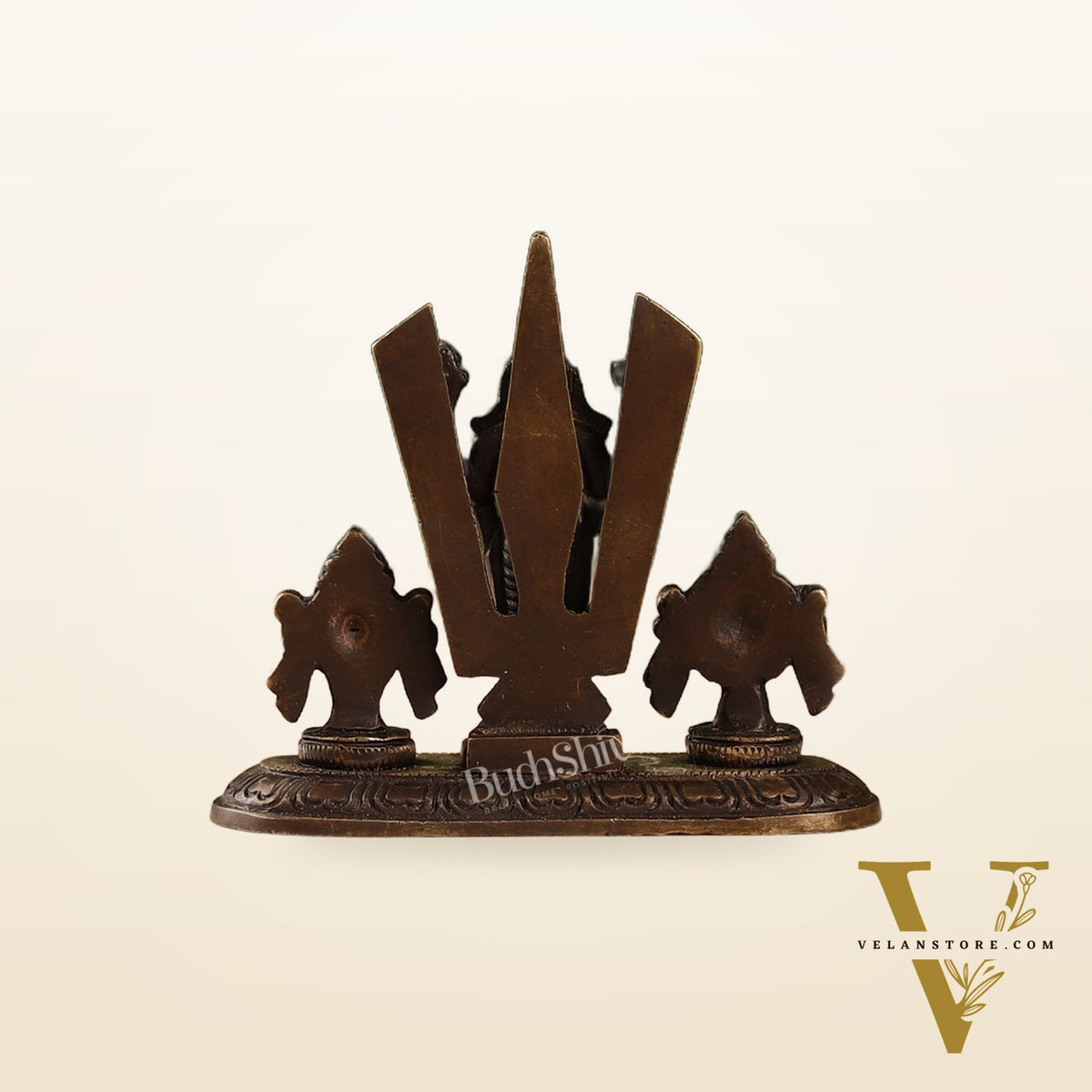 Brass tirupati balaji with Shankh Chakra namah 4"