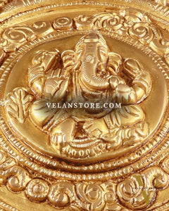 Brass Tortoise with Ganesha engraved vastu approved
