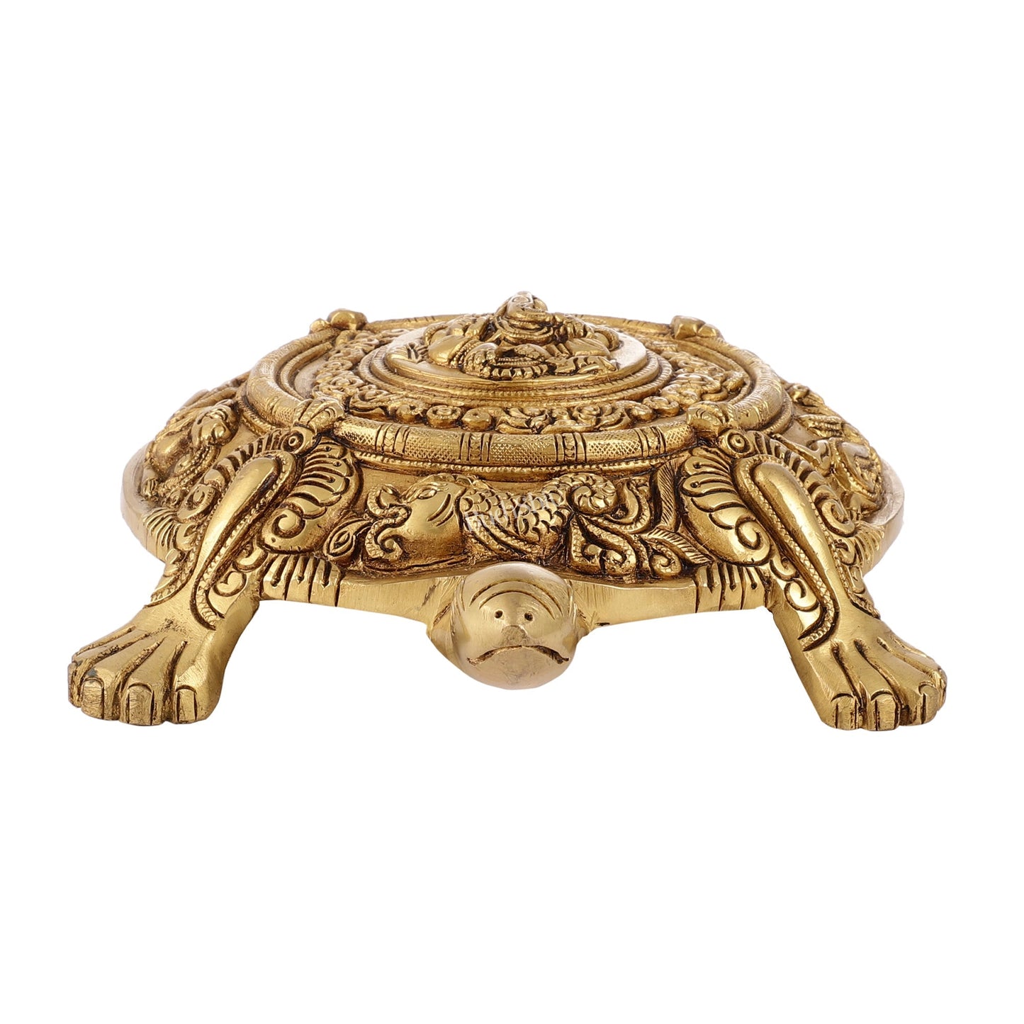 Brass Tortoise with Ganesha engraved