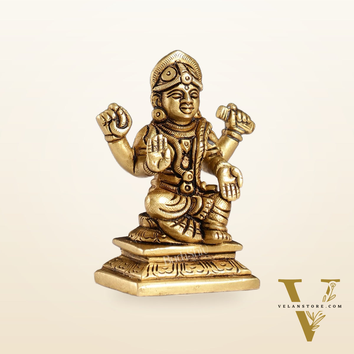 Brass Tripura sundari ba sundari balambika Idol | Height 3 inch