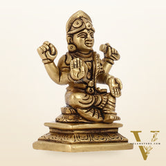 Brass Tripura sundari ba sundari balambika Idol | Height 3 inch