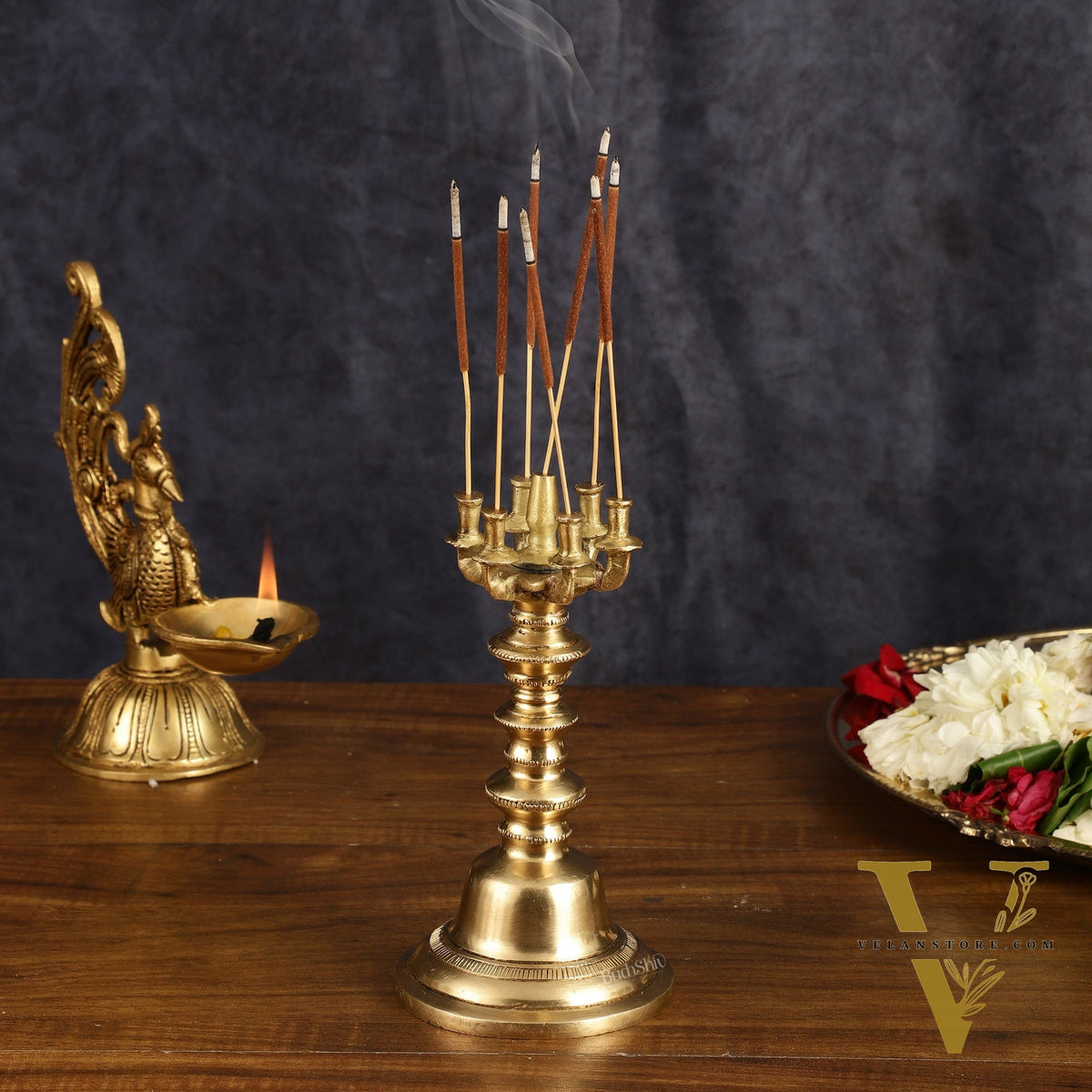 Brass Unique Agarbatti Stand incense holder - 6.5 Inch