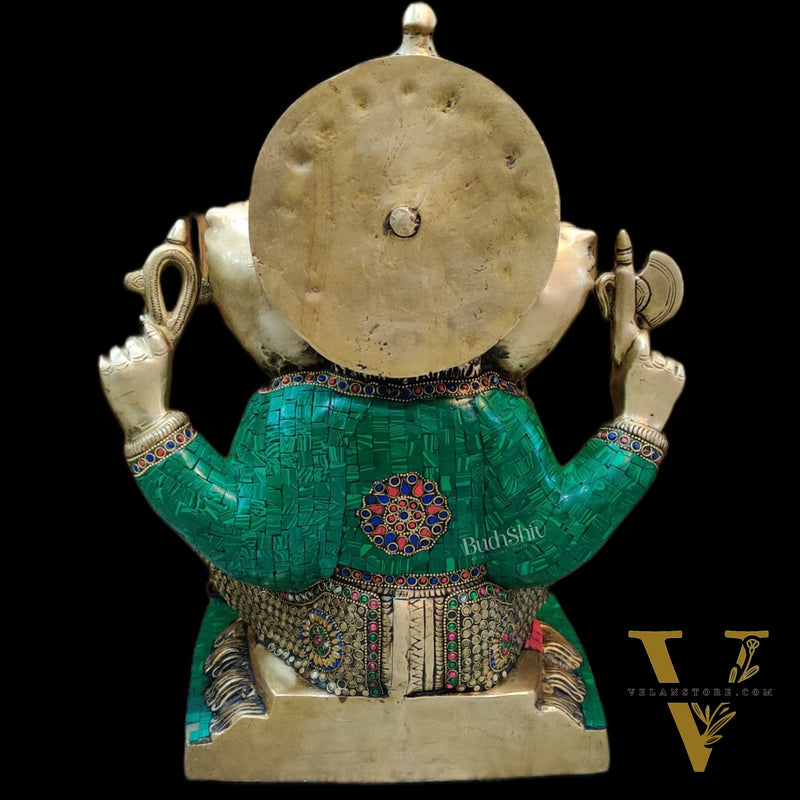 Brass Unique Ganesha Statue 18"