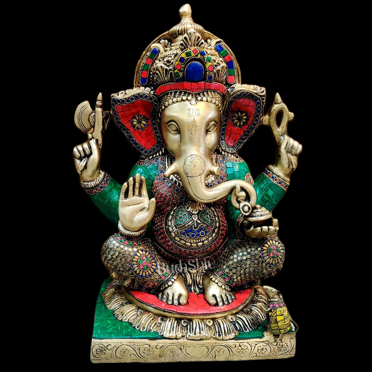 Brass Unique Ganesha Statue 18"